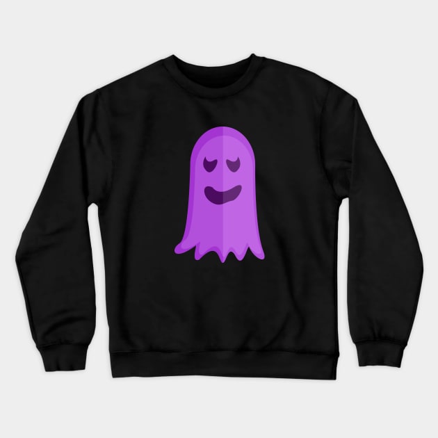 Sad Purple Ghost Crewneck Sweatshirt by americanauthors